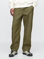 Twill Parachute Baggy Pants