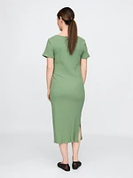 Maternity Rib Midi Dress