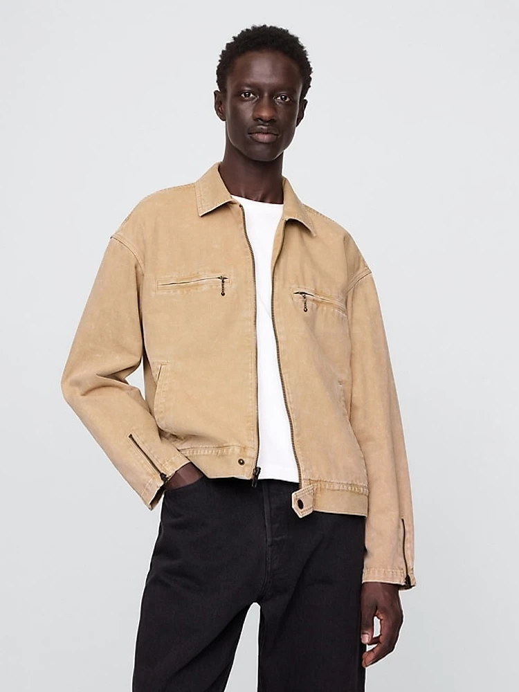 Canvas Moto Jacket