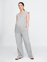Maternity V-Neck Jumpsuit