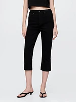 High Rise Capri Jeans