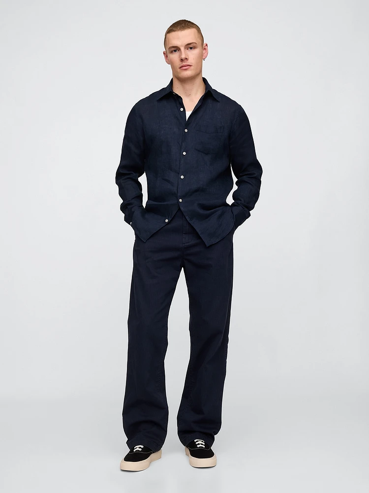 100% Linen Classic Shirt