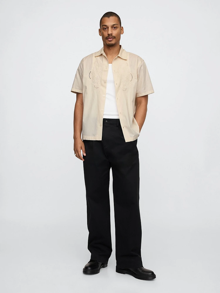 Eyelet Poplin Shirt