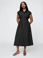 Poplin Midi Shirtdress