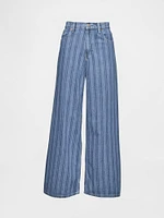 Mid Rise Cargo Baggy Jeans