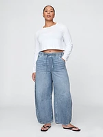 Mid Rise UltraSoft Easy Horseshoe Jeans