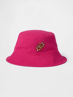 Kids Eyelet Bucket Hat