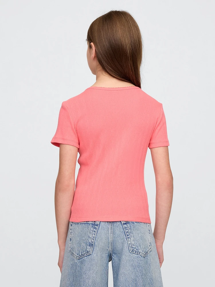 Kids Pointelle T-Shirt