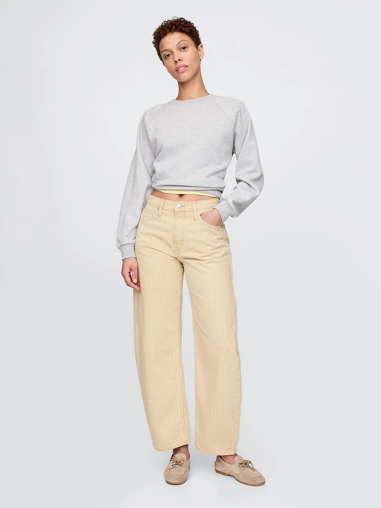 High Rise Barrel Jeans
