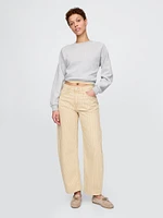 High Rise Barrel Jeans