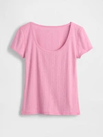 Pointelle Top