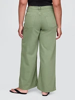 Mid Rise Cargo Baggy Jeans