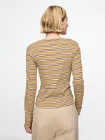 Modern Rib Cropped T-Shirt
