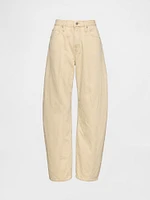High Rise Barrel Jeans