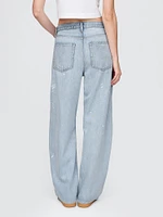 High Rise Barrel Jeans