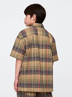 Kids Relaxed Plaid Shirt