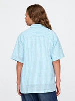 Kids Linen-Cotton Relaxed Shirt