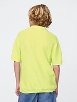 Kids Rib Sweater Polo Shirt