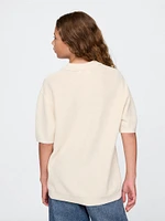 Kids Rib Sweater Polo Shirt