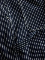 '90s Loose Denim Stripe Carpenter Shorts
