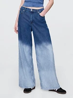Mid Rise Cargo Baggy Jeans