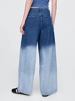 Mid Rise Cargo Baggy Jeans