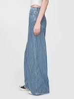Mid Rise Cargo Baggy Jeans