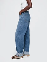 High Rise Barrel Jeans