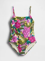 Square-Neck One-Piece Swimsuit