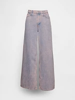 Mid Rise Cargo Baggy Jeans