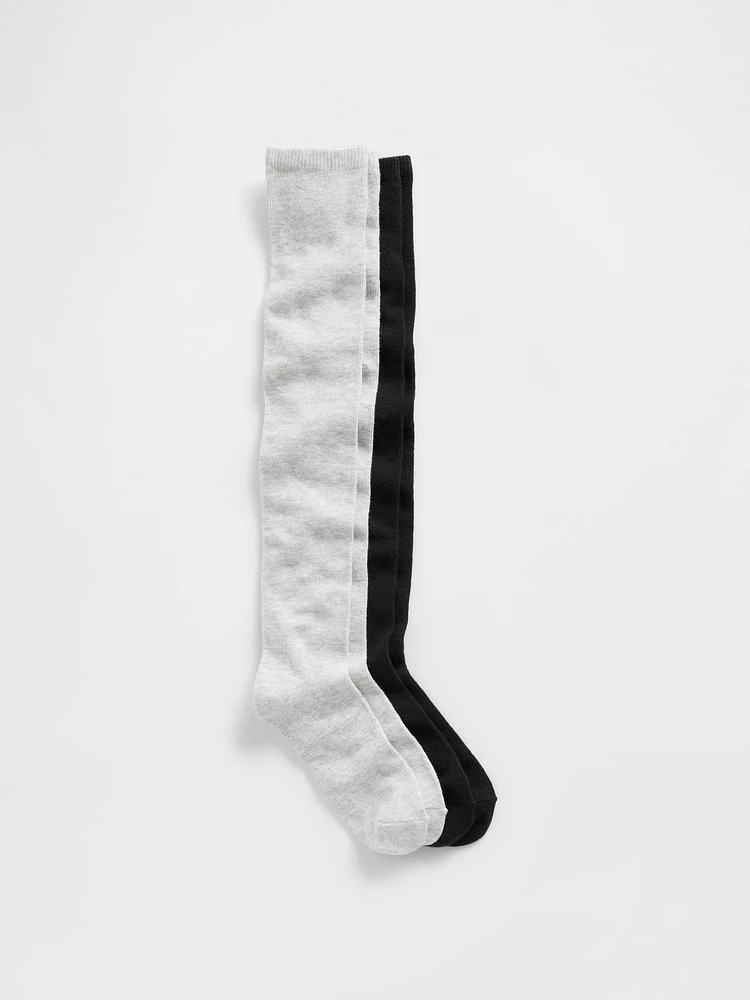 Kids Knee-High Socks (2-Pack