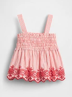 Baby & Toddler Smocked Eyelet Top