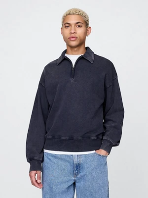 Heavyweight Oversized Quarter-Zip Pullover