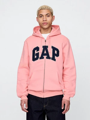 VintageSoft Arch Logo Full-Zip Hoodie