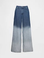 Mid Rise Cargo Baggy Jeans