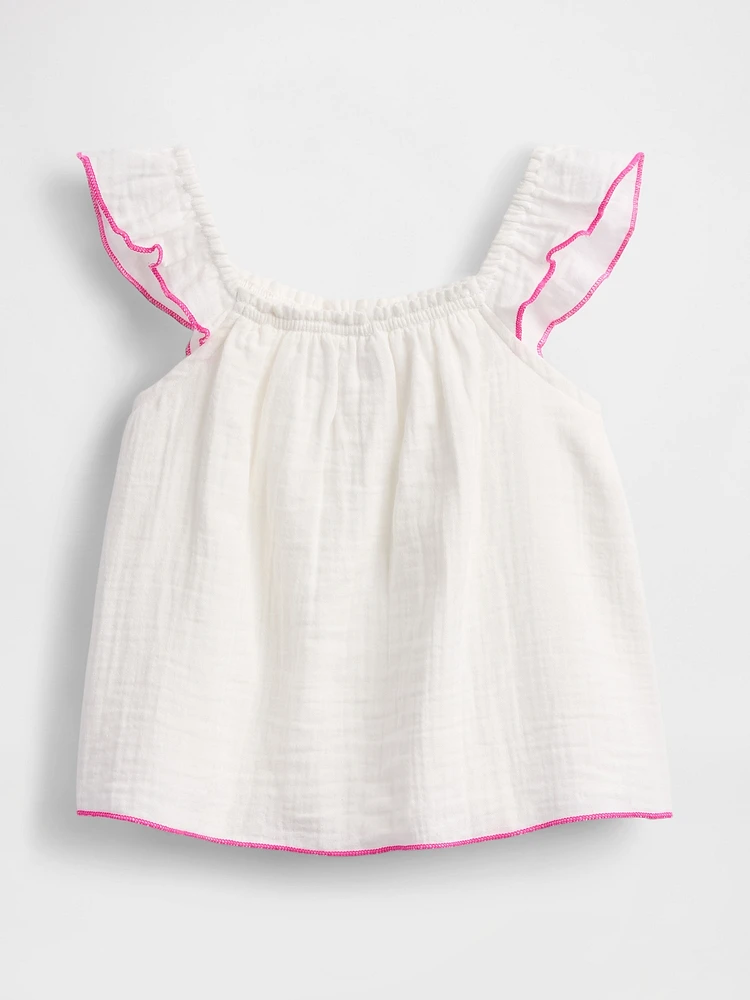 Baby & Toddler Crinkle Gauze Top