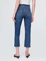 High Rise Capri Jeans