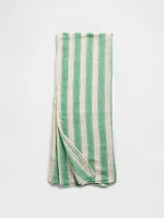 Linen-Cotton Striped Sarong