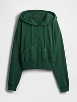 Heavyweight French Terry Oversized Zip Wedge Hoodie