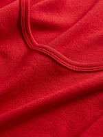 Modern Cropped Cap-Sleeve T-Shirt