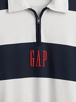 Heavyweight Striped Logo Pullover