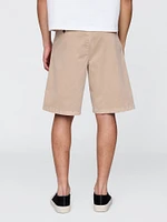 Pleated Khaki Shorts