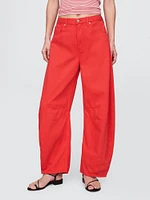 High Rise Horseshoe Jeans