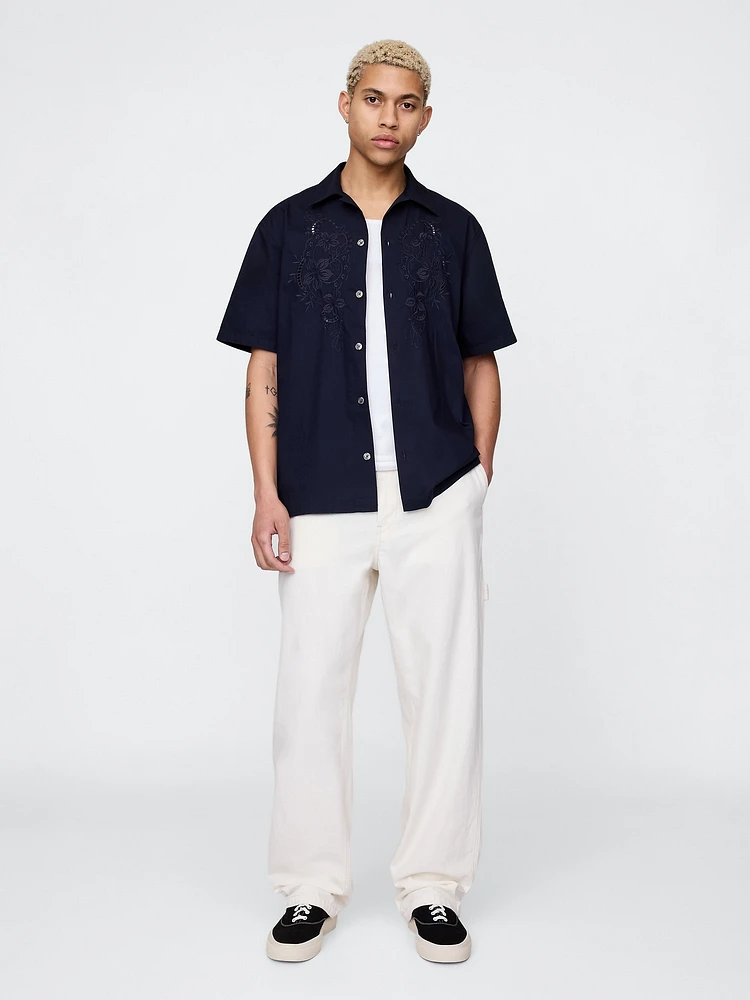 Eyelet Poplin Shirt