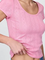 Pointelle Top