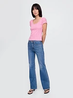 Pointelle Top