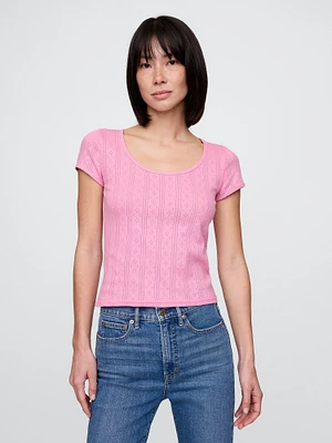 Pointelle Top