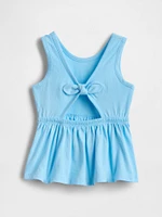 Baby & Toddler Bow-Back Peplum Top
