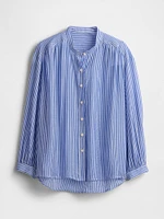 Sheer Button-Front Shirt