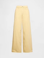 Mid Rise Cargo Baggy Jeans